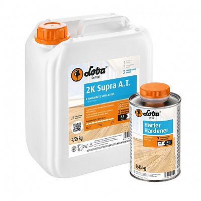 Лак LOBA WS 2K Supra AT двухкомпонентный полуматовый